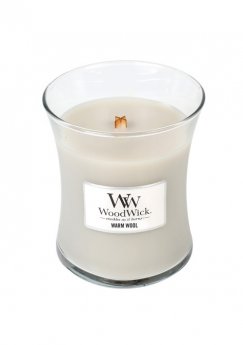 WoodWick Warm Wool (střední váza) 