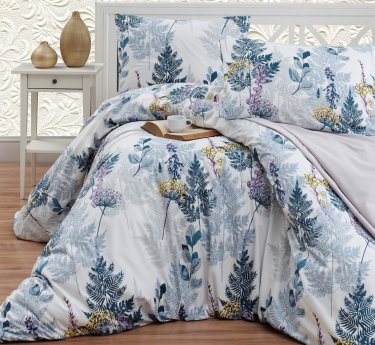 Bavlněné povlečení Wood grey