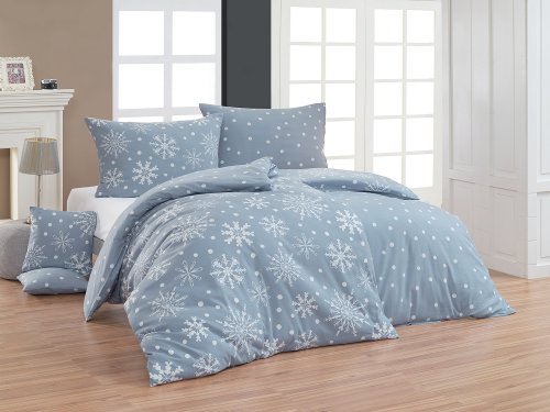 Flanelové povlečení Snowflakes (1)