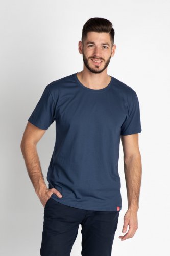 Pánské bavlněné tričko CITY ZEN modré (1)