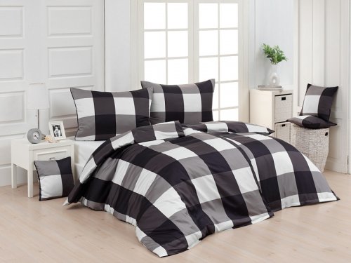 Flanelové povlečení Cube Black (1)
